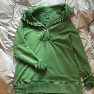 Aerie - Down-To-Earth Quarter Zip Sweatshirt